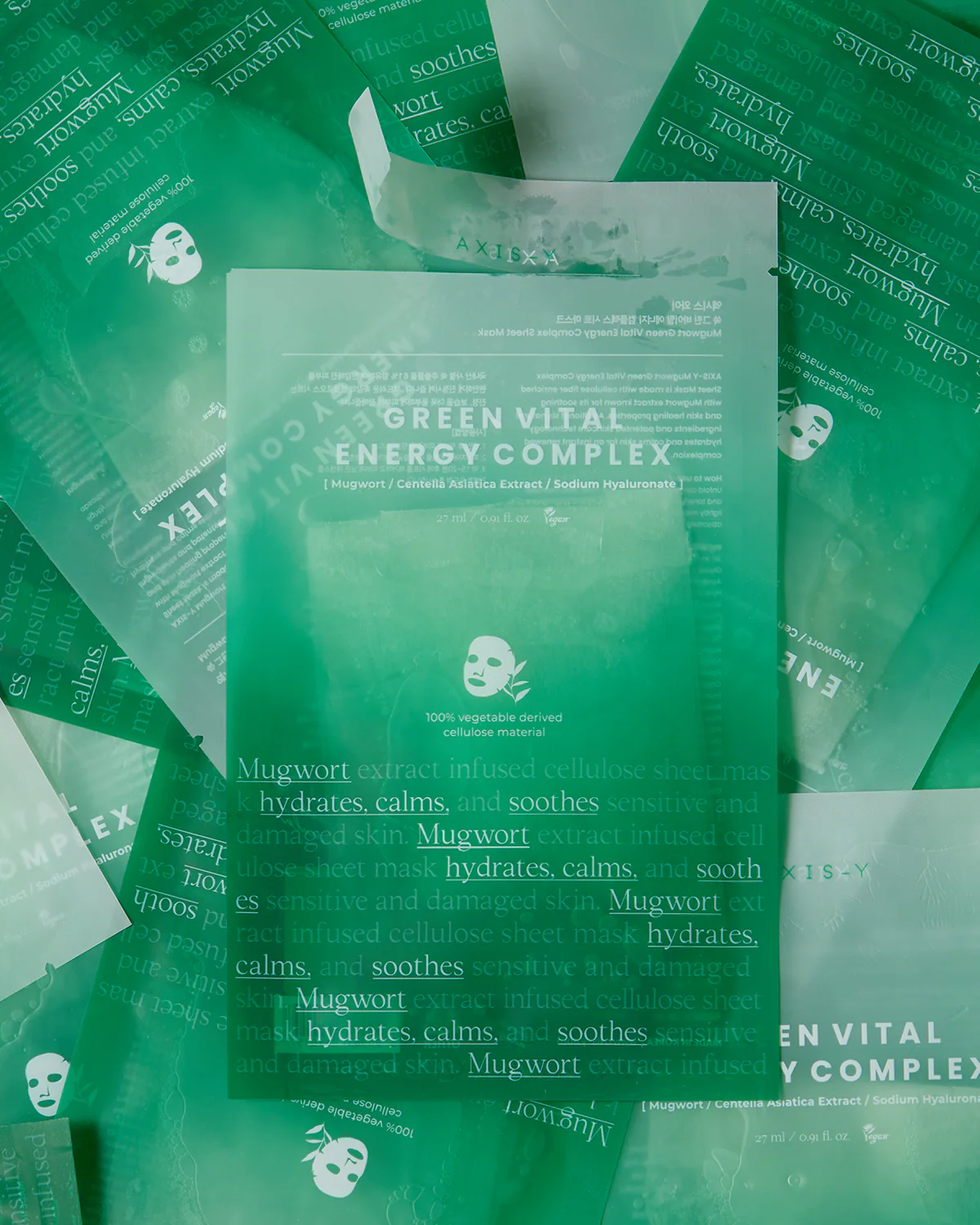 Mugwort Green Vital Energy Complex Sheet Mask - Image 4